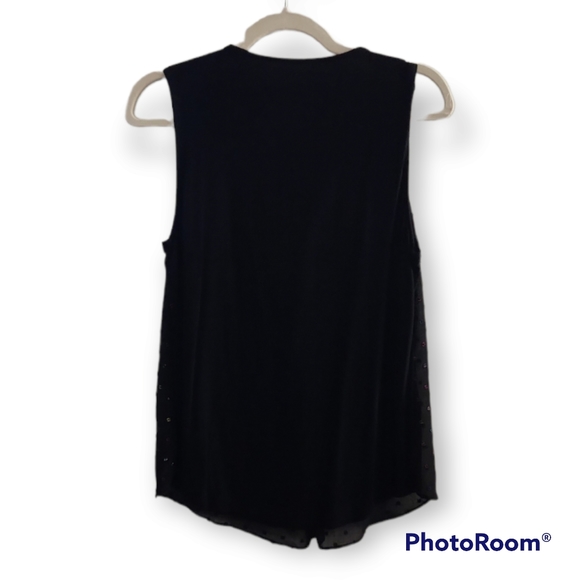 🆑️4 for $10🆑️ NY&Co Polka Dot Blouse - Picture 2 of 4